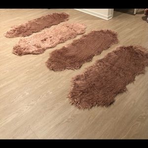 PLUSH BLUSH AREA RUGS